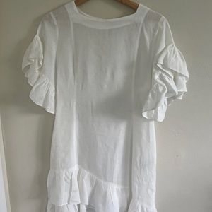 MIRTO White linen dress